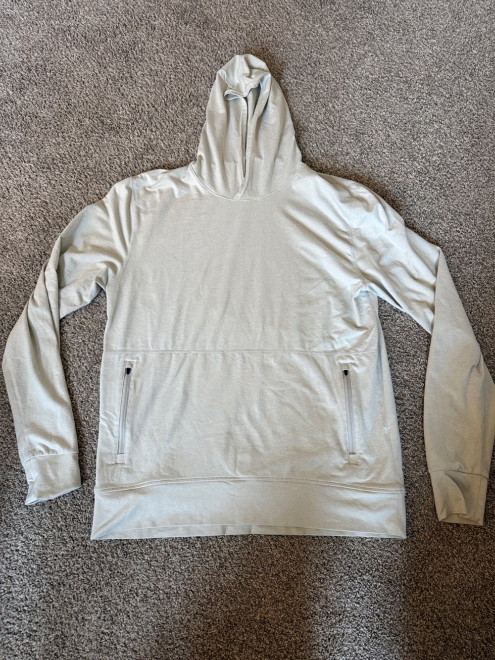 Vuori Strato Tech Light Gray Hoodie Pullover